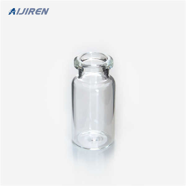 flat bottom gas chromatography vials with silicone septa